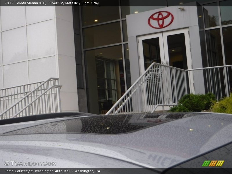 Silver Sky Metallic / Light Gray 2012 Toyota Sienna XLE
