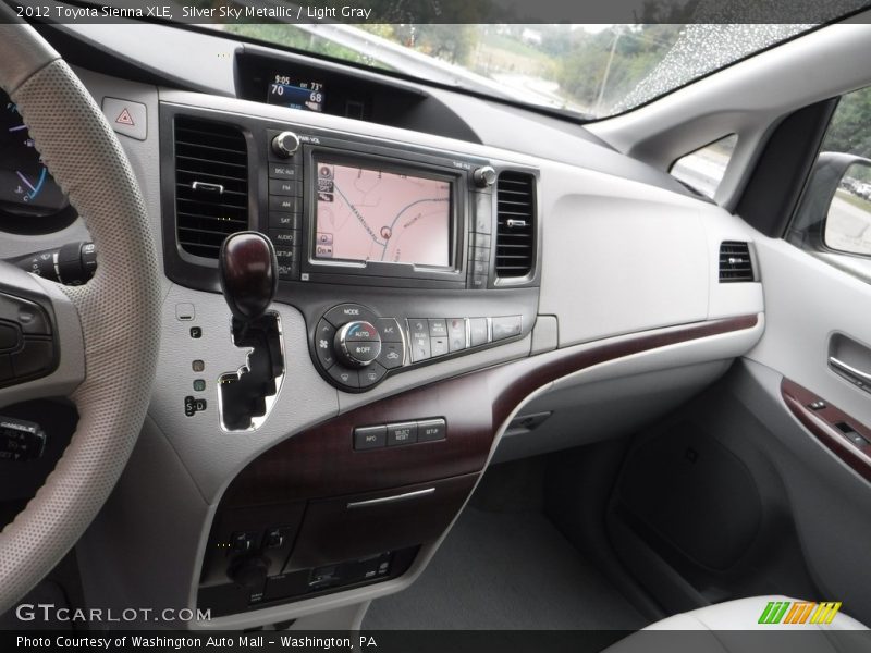 Silver Sky Metallic / Light Gray 2012 Toyota Sienna XLE