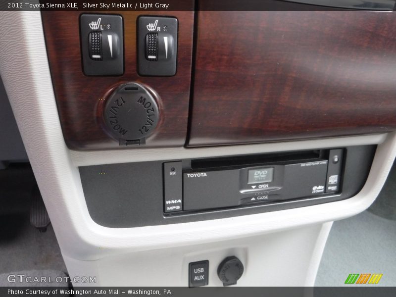Silver Sky Metallic / Light Gray 2012 Toyota Sienna XLE