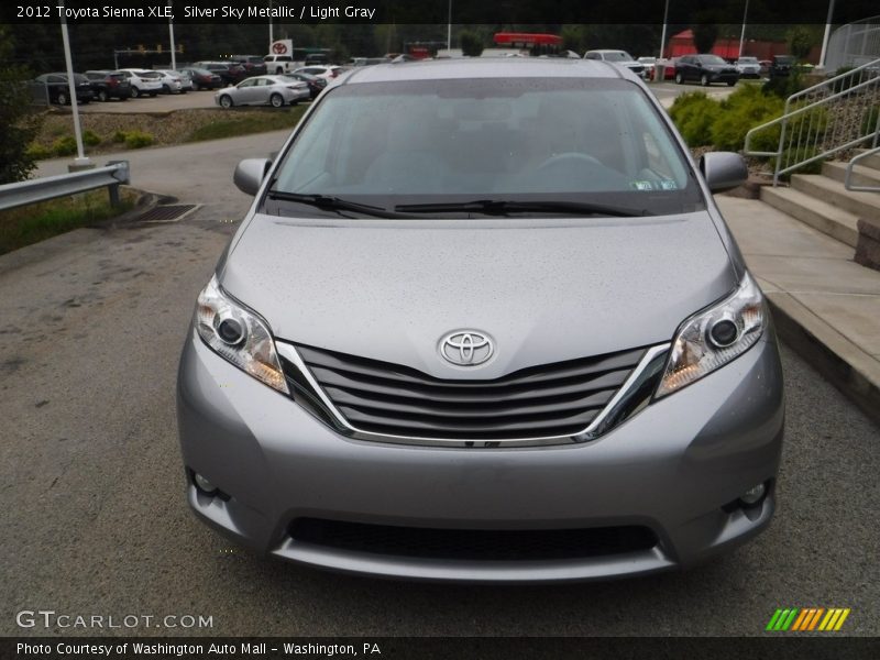Silver Sky Metallic / Light Gray 2012 Toyota Sienna XLE