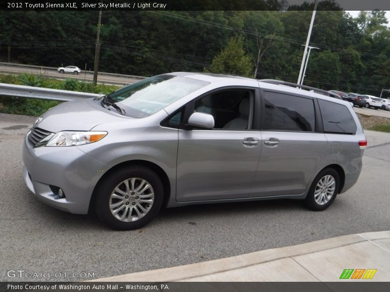 Silver Sky Metallic / Light Gray 2012 Toyota Sienna XLE