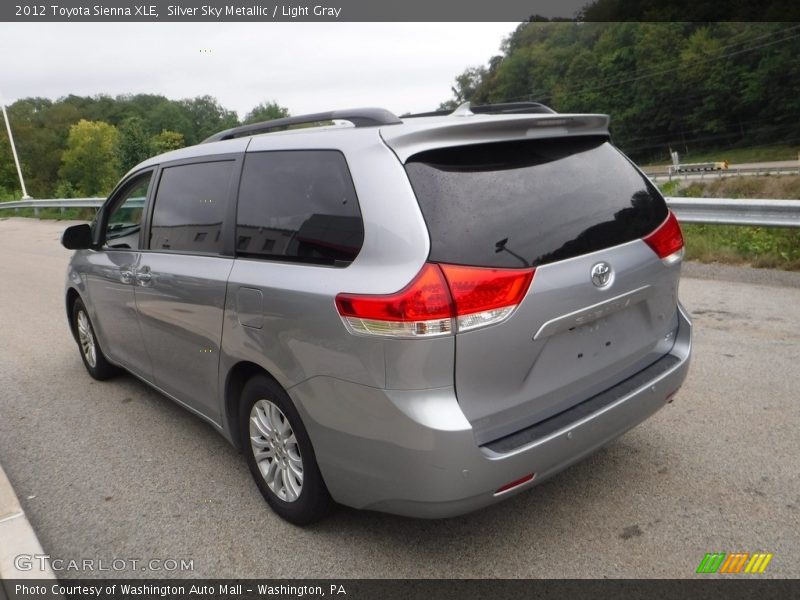 Silver Sky Metallic / Light Gray 2012 Toyota Sienna XLE