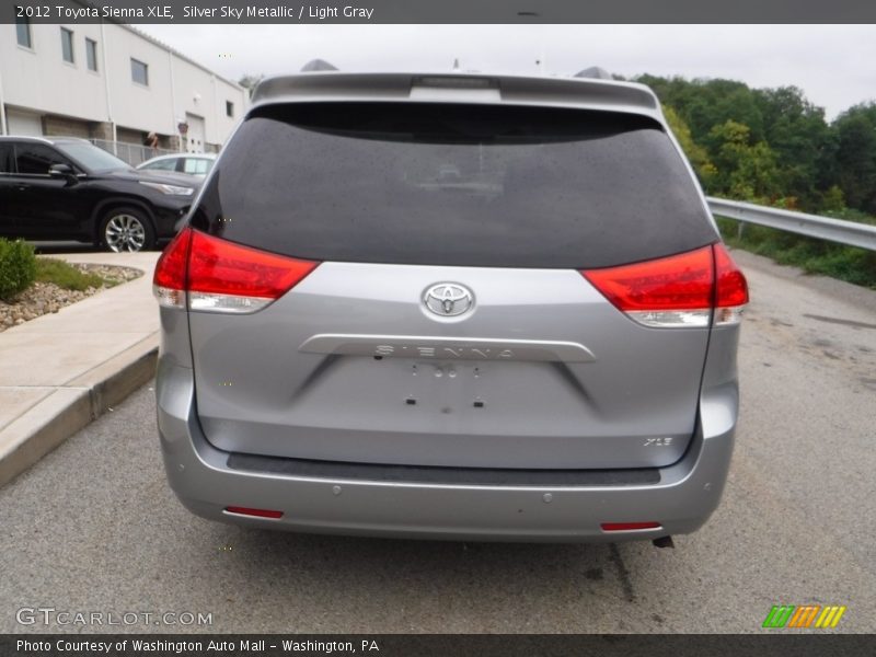 Silver Sky Metallic / Light Gray 2012 Toyota Sienna XLE