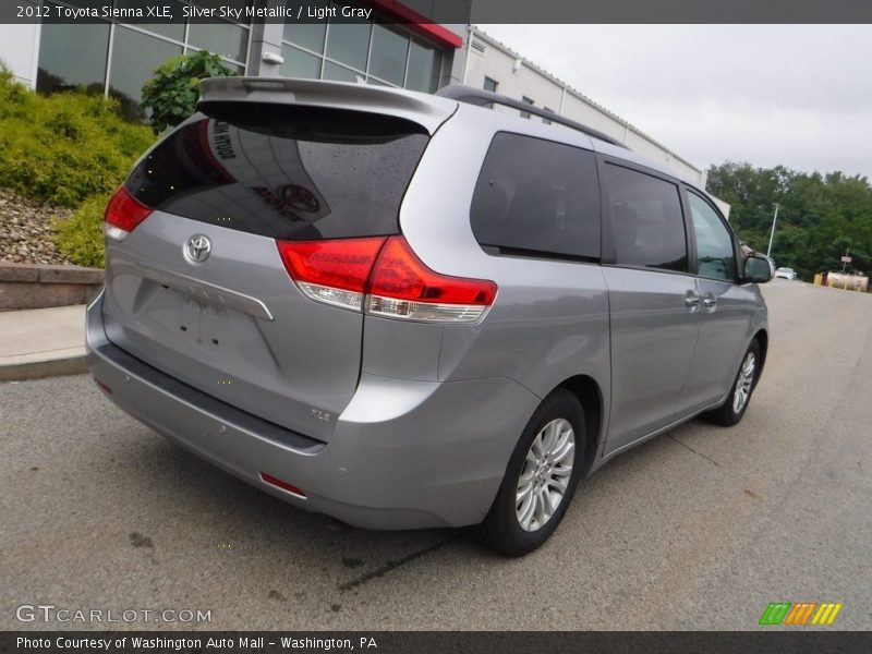 Silver Sky Metallic / Light Gray 2012 Toyota Sienna XLE