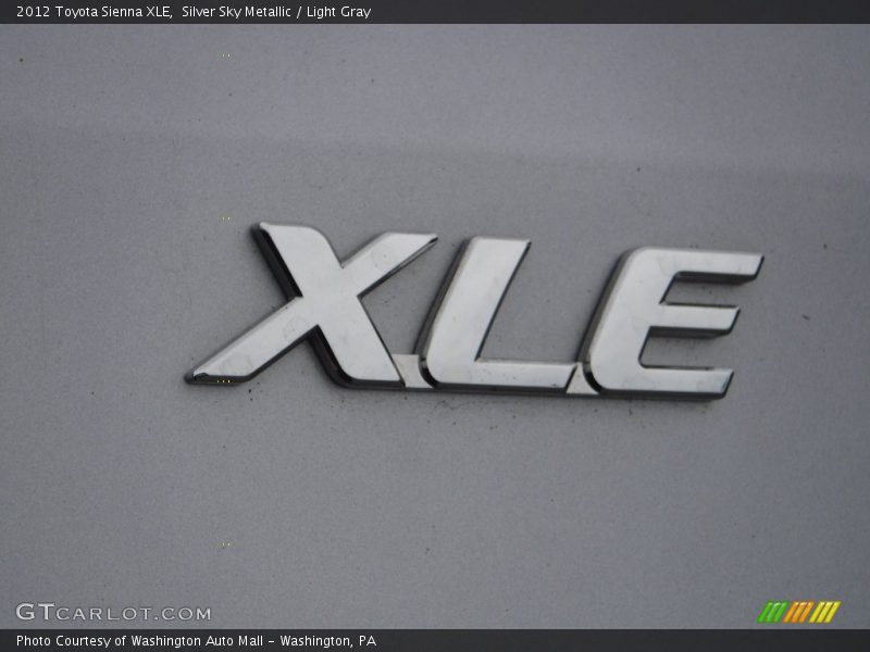 Silver Sky Metallic / Light Gray 2012 Toyota Sienna XLE