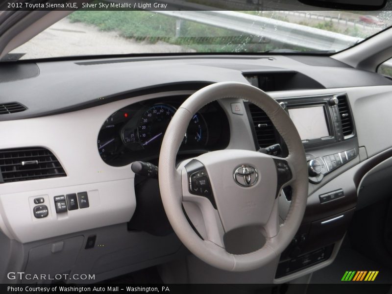Silver Sky Metallic / Light Gray 2012 Toyota Sienna XLE