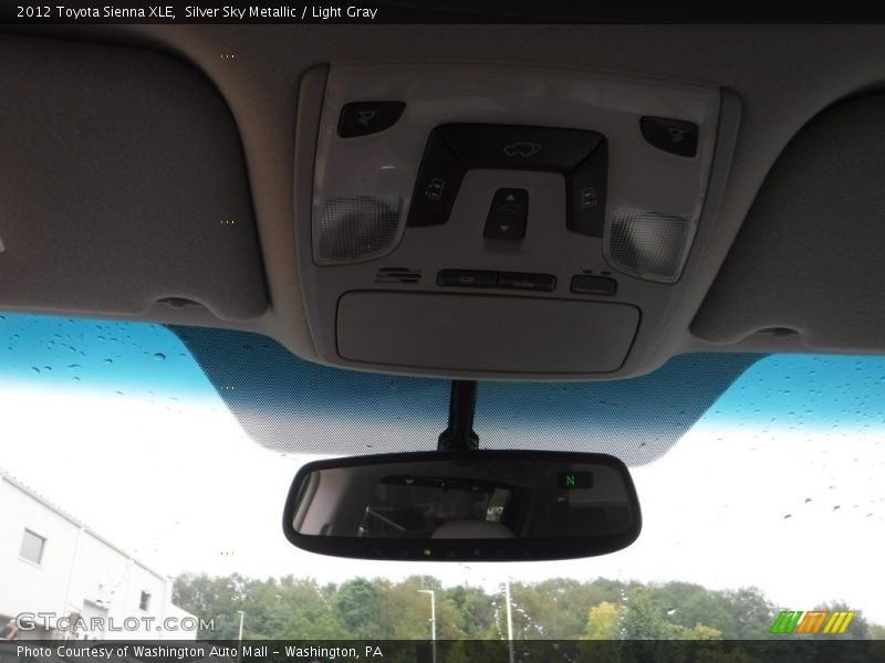 Silver Sky Metallic / Light Gray 2012 Toyota Sienna XLE