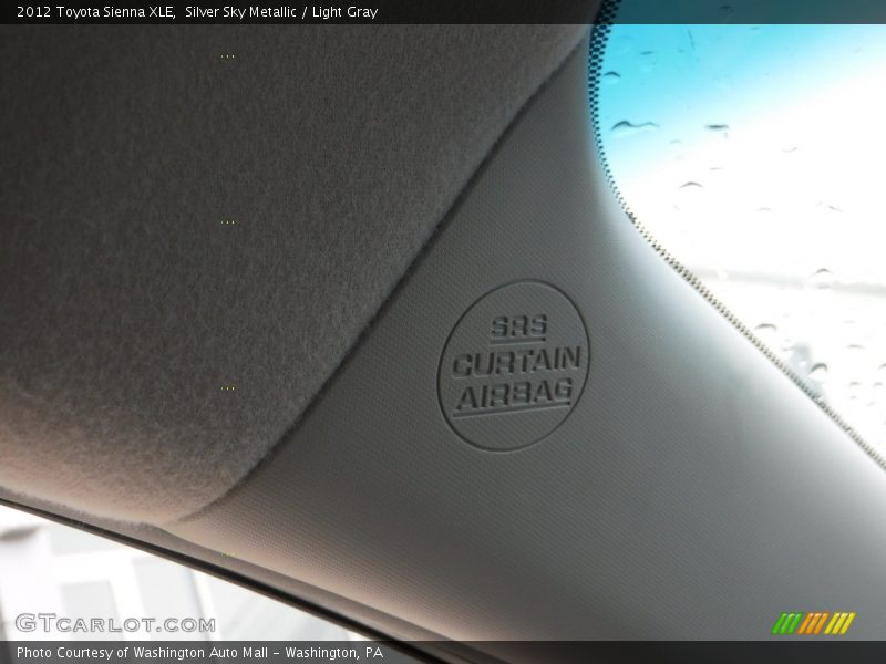 Silver Sky Metallic / Light Gray 2012 Toyota Sienna XLE