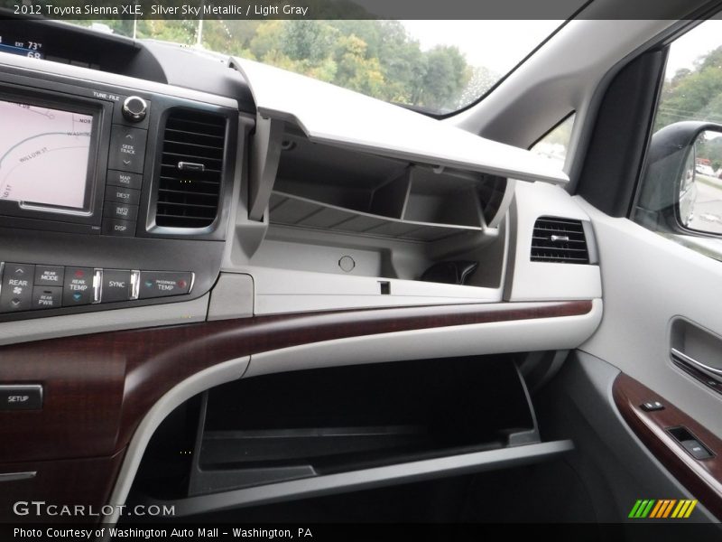 Silver Sky Metallic / Light Gray 2012 Toyota Sienna XLE