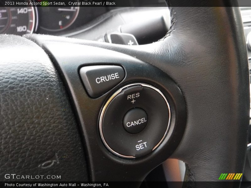 Crystal Black Pearl / Black 2013 Honda Accord Sport Sedan