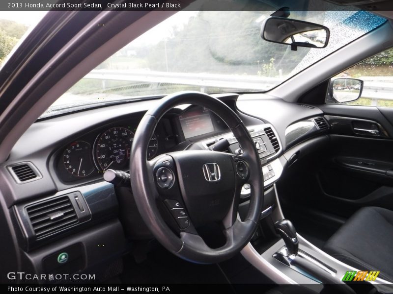 Crystal Black Pearl / Black 2013 Honda Accord Sport Sedan