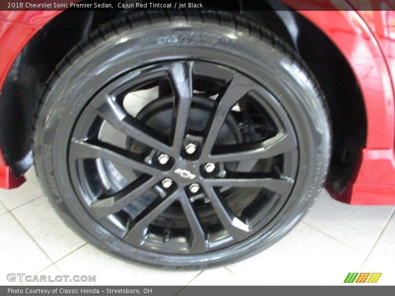 Cajun Red Tintcoat / Jet Black 2018 Chevrolet Sonic Premier Sedan