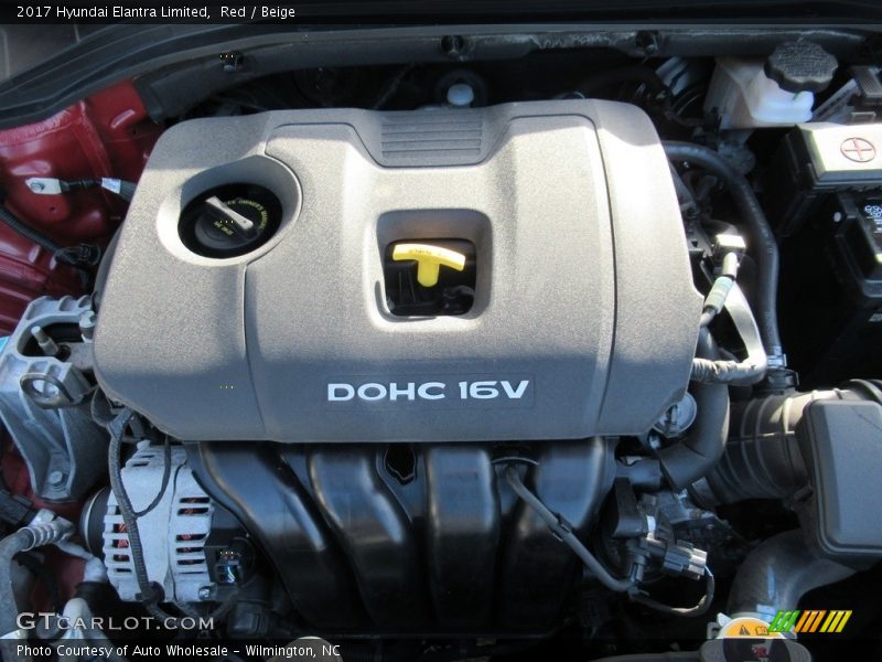 Red / Beige 2017 Hyundai Elantra Limited