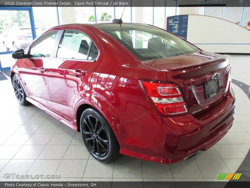  2018 Sonic Premier Sedan Cajun Red Tintcoat