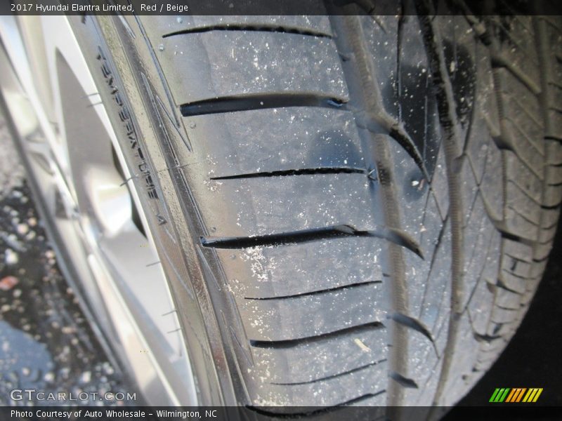 Red / Beige 2017 Hyundai Elantra Limited