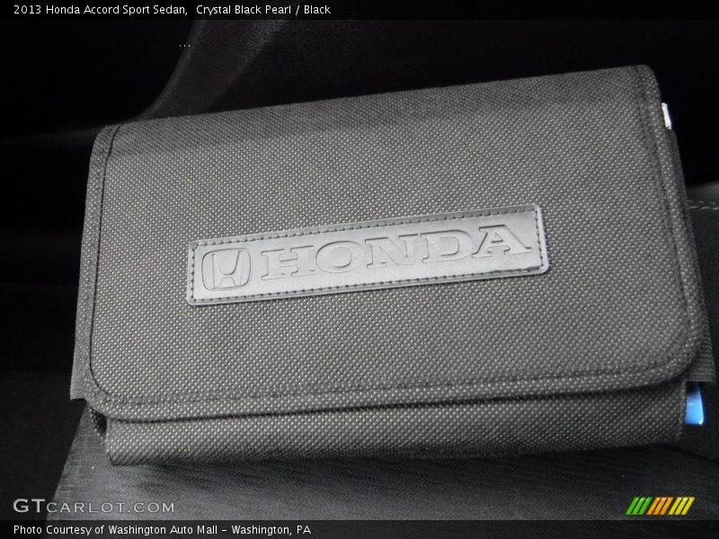 Crystal Black Pearl / Black 2013 Honda Accord Sport Sedan