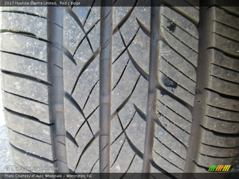 Red / Beige 2017 Hyundai Elantra Limited