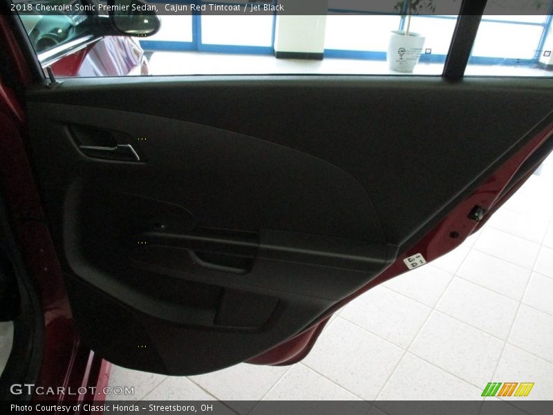 Cajun Red Tintcoat / Jet Black 2018 Chevrolet Sonic Premier Sedan