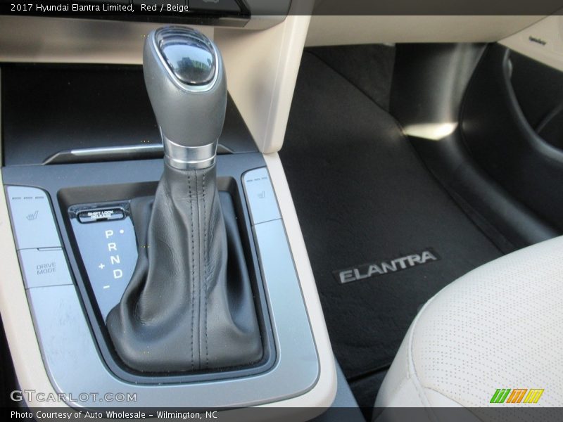 Red / Beige 2017 Hyundai Elantra Limited