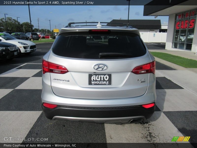 Sparkling Silver / Gray 2015 Hyundai Santa Fe Sport 2.4 AWD
