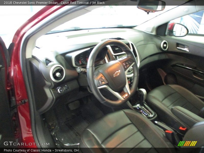 Cajun Red Tintcoat / Jet Black 2018 Chevrolet Sonic Premier Sedan
