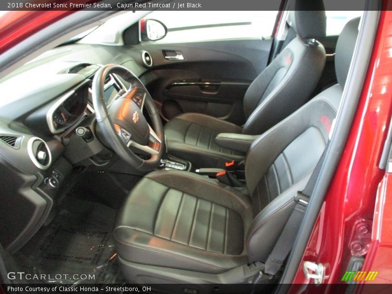 Front Seat of 2018 Sonic Premier Sedan