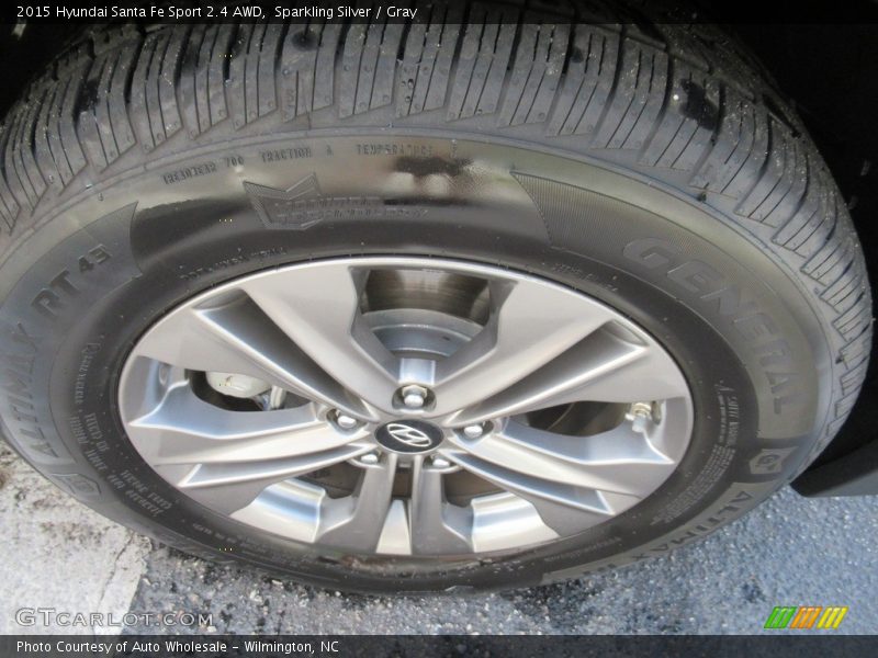 Sparkling Silver / Gray 2015 Hyundai Santa Fe Sport 2.4 AWD