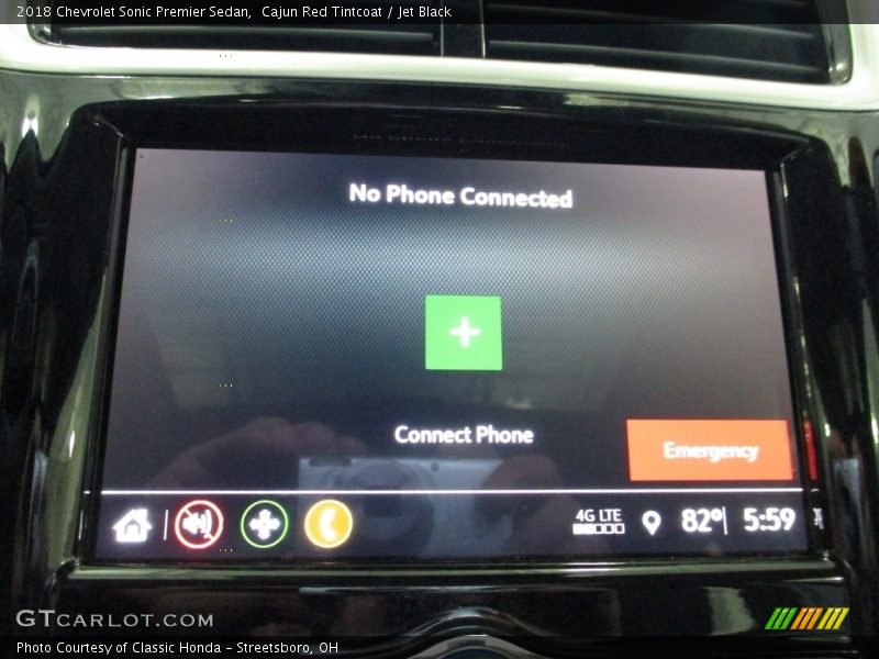 Cajun Red Tintcoat / Jet Black 2018 Chevrolet Sonic Premier Sedan