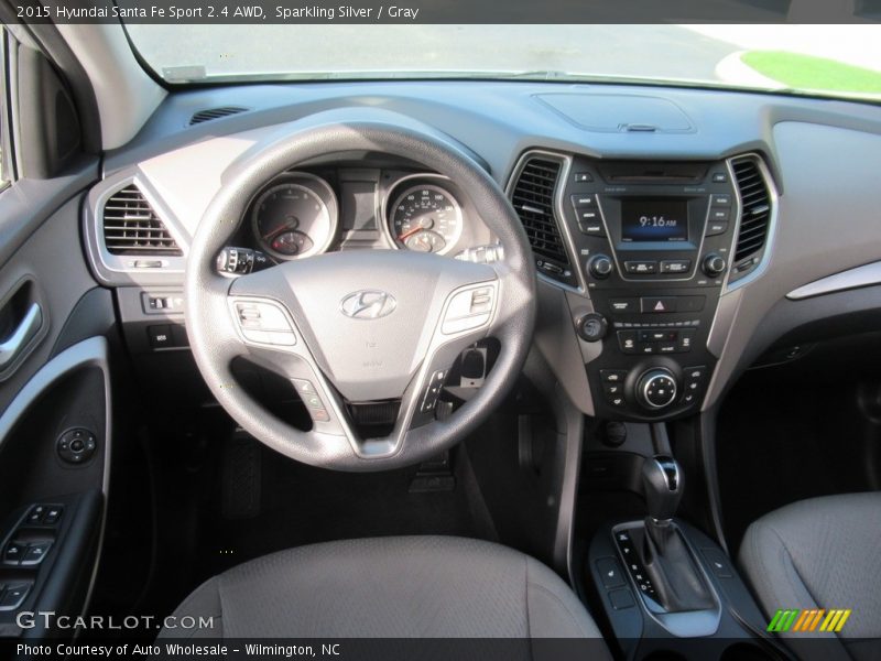 Sparkling Silver / Gray 2015 Hyundai Santa Fe Sport 2.4 AWD