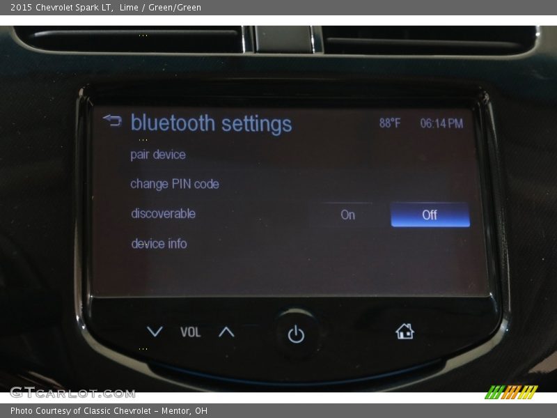 Lime / Green/Green 2015 Chevrolet Spark LT