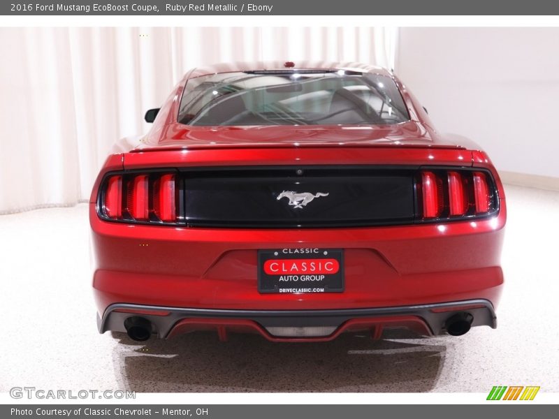 Ruby Red Metallic / Ebony 2016 Ford Mustang EcoBoost Coupe