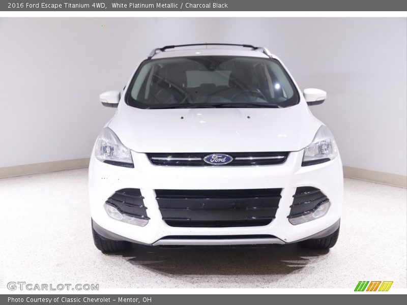 White Platinum Metallic / Charcoal Black 2016 Ford Escape Titanium 4WD