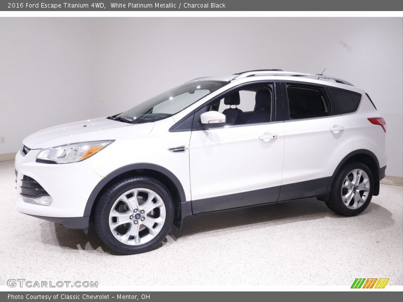 White Platinum Metallic / Charcoal Black 2016 Ford Escape Titanium 4WD