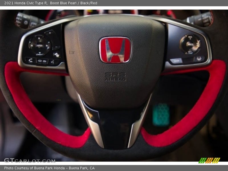 Boost Blue Pearl / Black/Red 2021 Honda Civic Type R