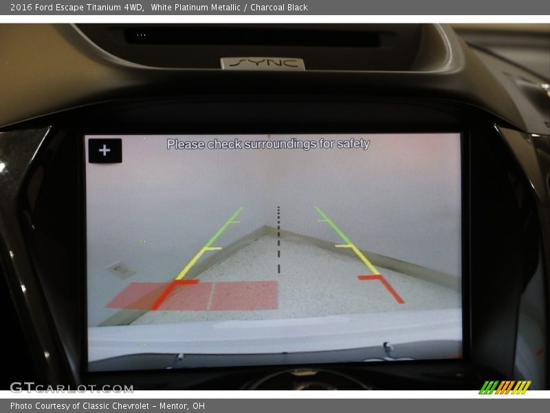 White Platinum Metallic / Charcoal Black 2016 Ford Escape Titanium 4WD