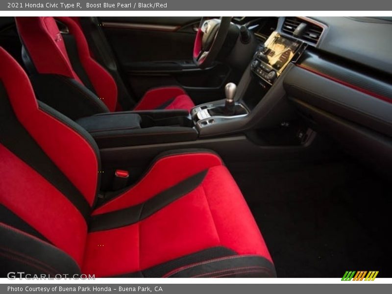 Boost Blue Pearl / Black/Red 2021 Honda Civic Type R