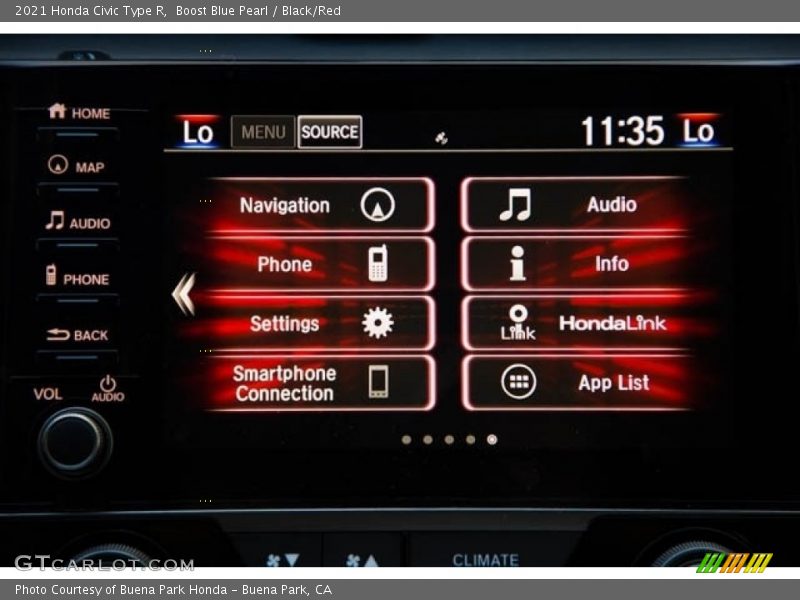 Boost Blue Pearl / Black/Red 2021 Honda Civic Type R