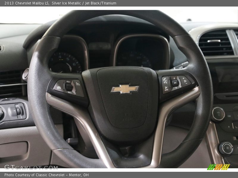 Silver Ice Metallic / Jet Black/Titanium 2013 Chevrolet Malibu LS