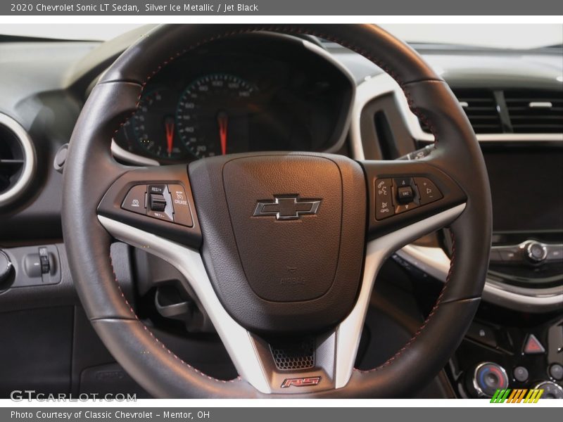 Silver Ice Metallic / Jet Black 2020 Chevrolet Sonic LT Sedan