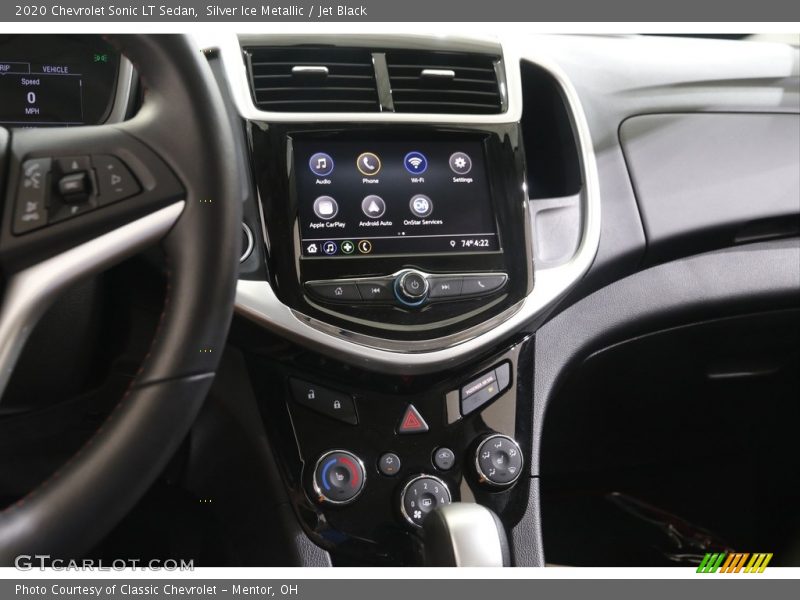 Silver Ice Metallic / Jet Black 2020 Chevrolet Sonic LT Sedan