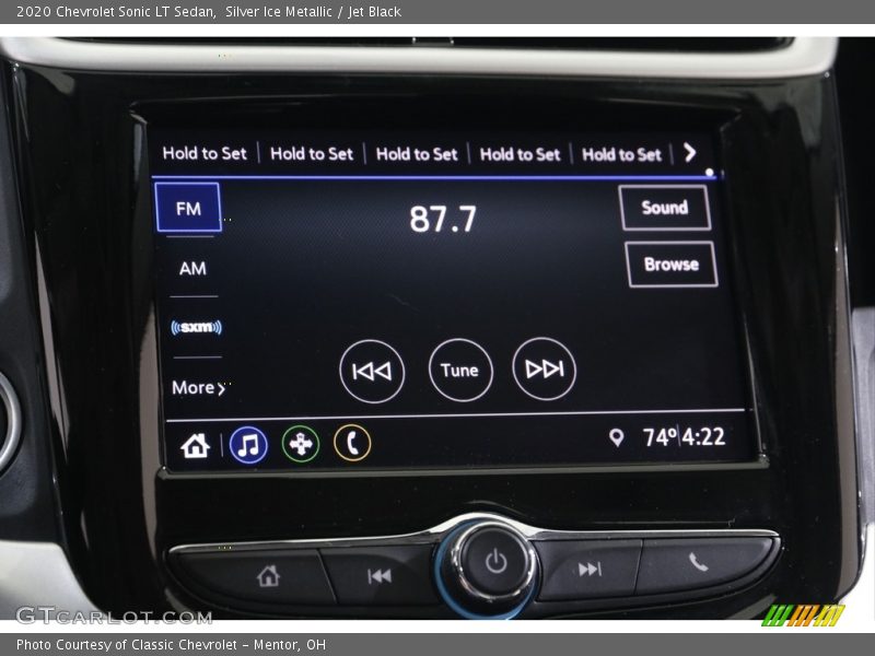 Silver Ice Metallic / Jet Black 2020 Chevrolet Sonic LT Sedan