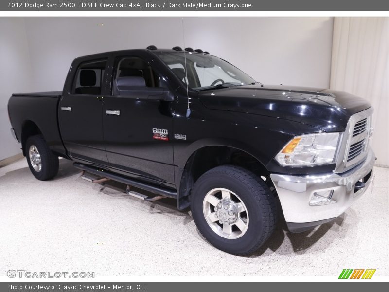 Black / Dark Slate/Medium Graystone 2012 Dodge Ram 2500 HD SLT Crew Cab 4x4