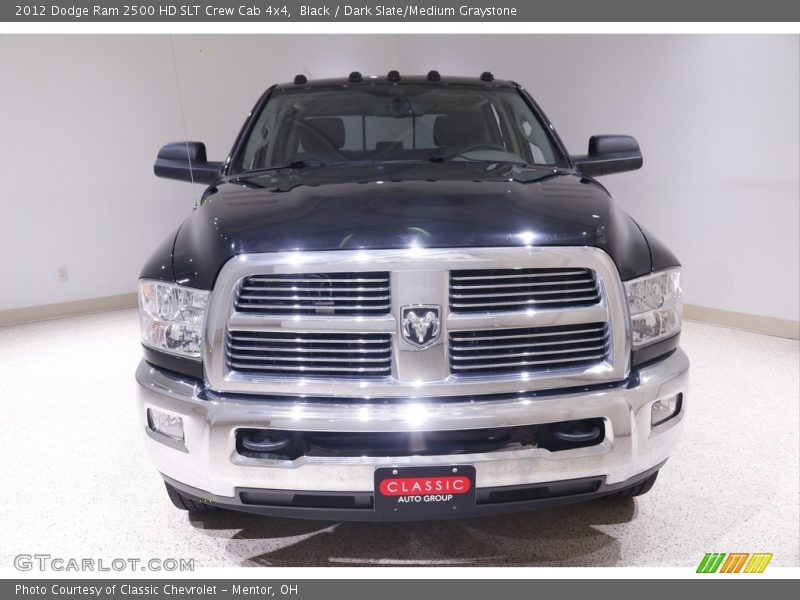 Black / Dark Slate/Medium Graystone 2012 Dodge Ram 2500 HD SLT Crew Cab 4x4