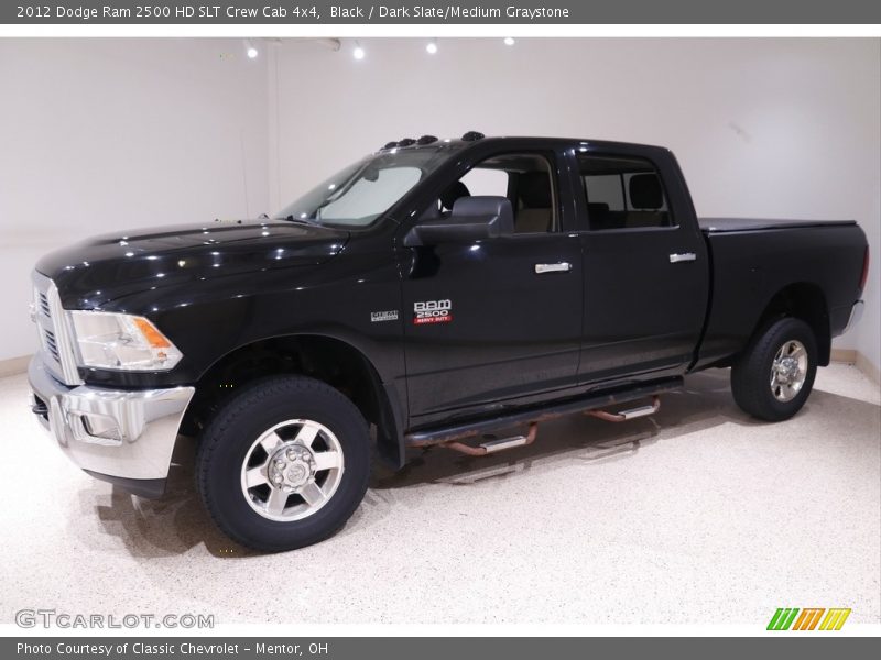 Black / Dark Slate/Medium Graystone 2012 Dodge Ram 2500 HD SLT Crew Cab 4x4