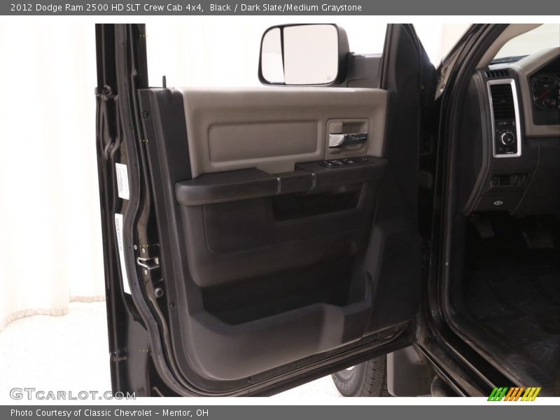Black / Dark Slate/Medium Graystone 2012 Dodge Ram 2500 HD SLT Crew Cab 4x4