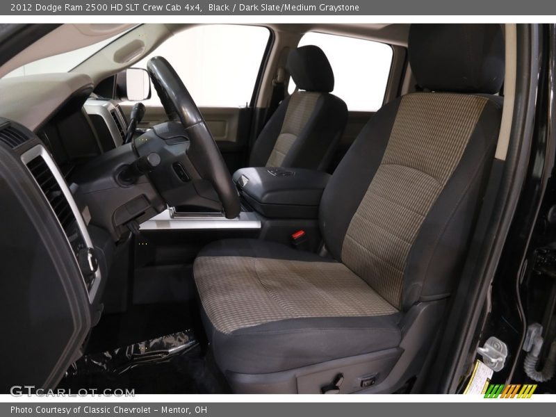 Black / Dark Slate/Medium Graystone 2012 Dodge Ram 2500 HD SLT Crew Cab 4x4