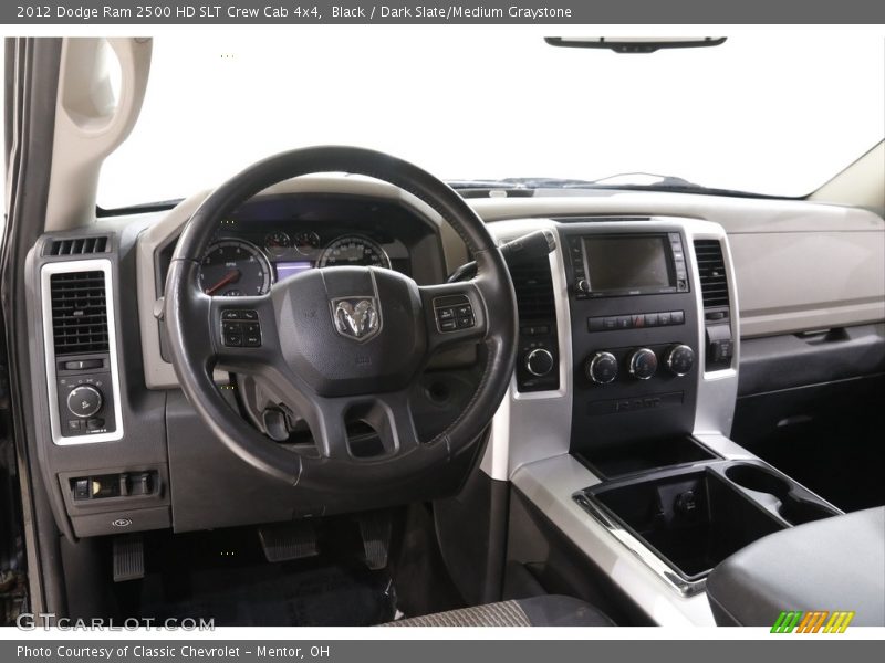 Black / Dark Slate/Medium Graystone 2012 Dodge Ram 2500 HD SLT Crew Cab 4x4