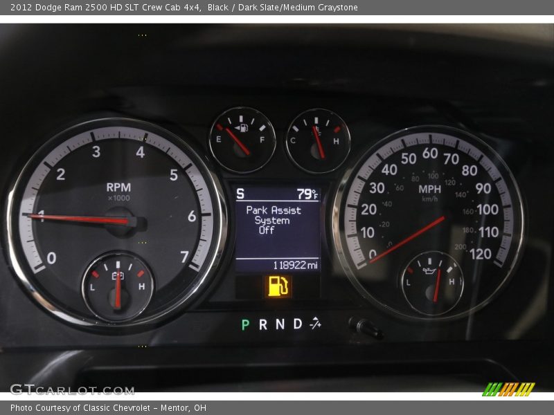 Black / Dark Slate/Medium Graystone 2012 Dodge Ram 2500 HD SLT Crew Cab 4x4