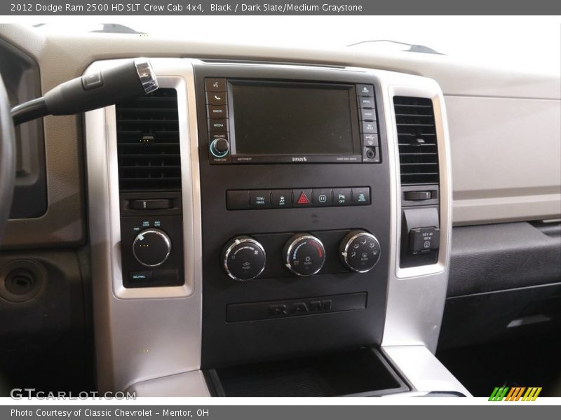 Black / Dark Slate/Medium Graystone 2012 Dodge Ram 2500 HD SLT Crew Cab 4x4