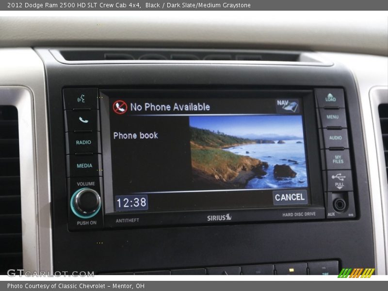 Black / Dark Slate/Medium Graystone 2012 Dodge Ram 2500 HD SLT Crew Cab 4x4